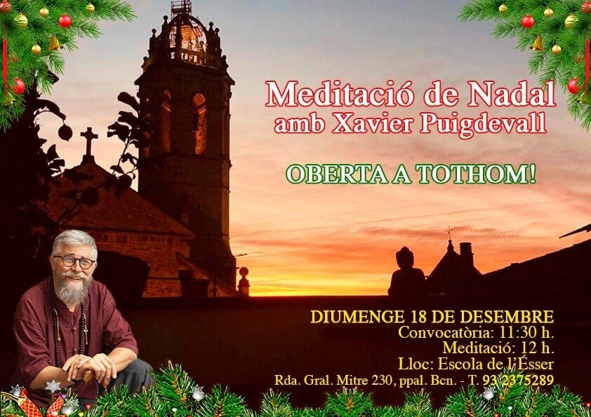 Meditación de Navidad. Una invitación del maestro Xavier Puigdevall